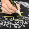 image:imageCHALKY CROWN White Liquid Chalk Markers  White  5 Pack 6mm TipYellow