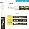 image:imageCHALKY CROWN White Liquid Chalk Markers  White  5 Pack 6mm TipYellow