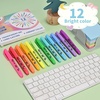 image:imageCgerma Highlighters 36 Pack Chisel Tip Green Highlighter Bright ColorsQuickly Drying Perfect for Students Kids Adults Classroom School Office12 color