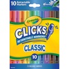 image:imageCrayola Clicks Retractable Markers Bold 10ct Teacher Classroom School Supplies Spring Crafts No Dry Washable Markers for KidsClassic