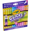 image:imageCrayola Clicks Retractable Markers Bold 10ct Teacher Classroom School Supplies Spring Crafts No Dry Washable Markers for KidsNeon