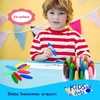 image:imagePeanut Crayons for Kids 36 Colors Washable Toddler Crayon NonToxic Baby Crayon for Ages 24 48  Large Crayons for Toddlers 13 Coloring Art Supplies Back to School Gift for BoysampGirlsMulticolor