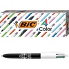 image:imageBIC 4Color Fashion Ballpoint Pen Medium Point 10mm Assorted Fashion Ink Colors Fun amp Colorful 4CountLion