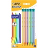 image:imageBIC Evolution Graphite Pencils  Pack of 8  HB Pencils with Eraser  Colourful Stripe Design and ShockResistant Lead1 Count Pack of 8