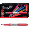 image:imageBIC Intensity Black Permanent Markers Fine Point 12Count Pack of MarkersRed