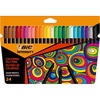image:imageBIC Intensity Felt Tip Pens Vibrant Colouring Pens School Supplies for Kids or Adults 24 Pack24 Count Pack of 1