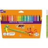 image:imageBIC Kids Kid Couleur Felt Tip Colouring Pens  Assorted Colours Cardboard Wallet of 241 Count Pack of 24