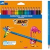 image:imageBIC Kids Tropicolors Colouring Pencils  Assorted Colours Wallet of 241 Count Pack of 24
