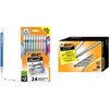 image:imageBIC XtraSparkle Mechanical Pencil Medium Point 07 mm 24Count and Round Stic Xtra Life Ballpoint Pen Medium Point 10mm Black 60Countw Medium Point 10mm Black
