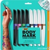 image:imageBODYMARK Temporary Tattoo Markers 8Count Color Collection SkinSafeArtists Set