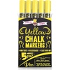 image:imageCHALKY CROWN White Liquid Chalk Markers  White  5 Pack 6mm TipYellow