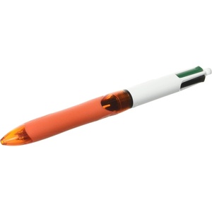 image:imageBIC 4Color Fashion Ballpoint Pen Medium Point 10mm Assorted Fashion Ink Colors Fun amp Colorful 4CountOrange