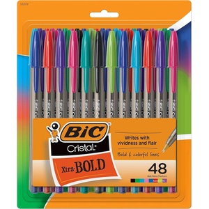 image:imageBIC Cristal Xtra Bold Ballpoint Pens Bold Point 16mm Pack of 2401 Count Pack of 48