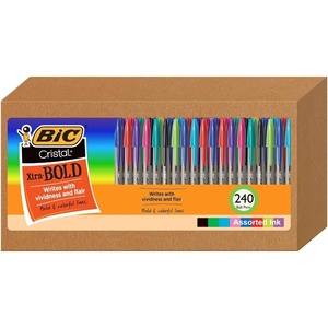 image:imageBIC Cristal Xtra Bold Ballpoint Pens Bold Point 16mm Pack of 240240 Pack