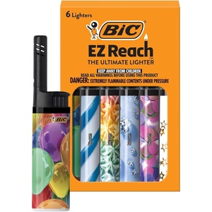 image:imageBIC EZ Reach Pastel Lighters Reliable and Safe Candle Lighter 6PackCelebrations