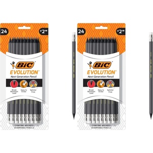 image:imageBIC Evolution Cased Pencil 2 Lead Yellow Barrel 24Count PGEYP241BLK
