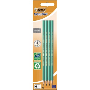 image:imageBIC Evolution Original HB Graphite Pencils  4 Count Pack of 14 Count Pack of 1