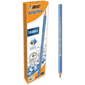 image:imageBIC Evolution Triangle Pencils  Pack of 12 Grey12 Count Pack of 1