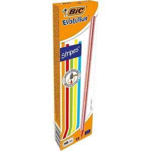 image:imageBIC HB Evolution Colourful Graphite Pencil Box of 12pkg of 12