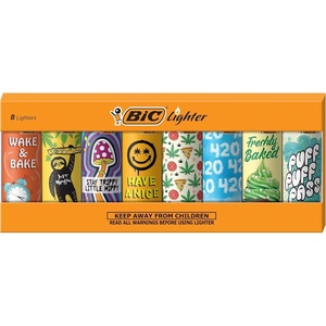 image:imageBIC Pocket Lighter Special Edition Bohemian Collection 8Pack AssortmentCloud 9