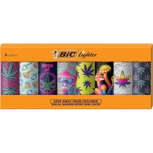 image:imageBIC Pocket Lighter Special Edition Bohemian Collection 8Pack AssortmentCounterculture