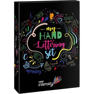 image:imageBic Intensity Felt Tip Pens Dual Tips with Fine and Brush Tips Vibrant Colouring Pens School Supplies for Kids or Adults 12 PackBox of 44