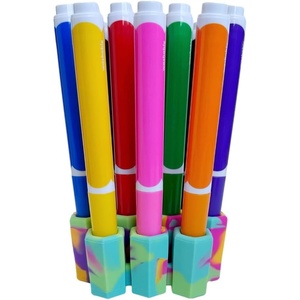 image:imageBig Bee Little Bee  Marker Parker Holder to Keep Markers Organized Fits Most Broad and Fine Tip Markers 100 Silicone As Seen on Shark TankSwirl 1Pack