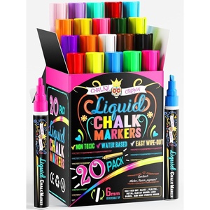 image:imageCHALKY CROWN Jumbo Liquid Chalk Markers  Bold Colors  8 Pack 15mmBold 6mm  20 Pack