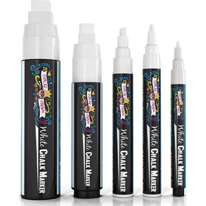 image:imageCHALKY CROWN Jumbo Liquid Chalk Markers  Bold Colors  8 Pack 15mmWhite 15mm  5 Pack