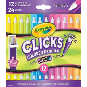 image:imageCrayola Clicks Retractable Markers Bold 10ct Teacher Classroom School Supplies Spring Crafts No Dry Washable Markers for KidsNeon