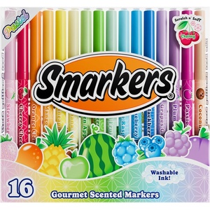 image:imagePastel Smarkers  Washable Patented Gourmet Scented Pastel Markers Assorted Colors Standard Point Felt Tip 16 Count16 Count Pack of 1