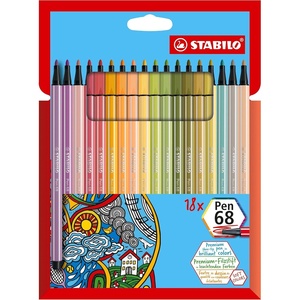image:imageSTABILO  premium felttip pen  Pen 68Pack of 18
