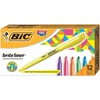 image:imageBIC Brite Liner Highlighters Chisel Tip 12Count Pink Set for OrganizingAssorted
