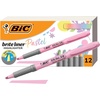 image:imageBIC Brite Liner Highlighters Chisel Tip 12Count Pink Set for OrganizingPastel