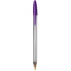 image:imageBIC Cristal Fun Ballpoint Pens with 5 Assorted Ink Colours Wide Point 16 mm Pack of 10Purple