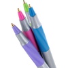 image:imageBIC Round Stic Grip Xtra Comfort Fashion Ballpoint Pens Assorted Fashion Colors Pack of 8