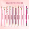 image:imageDAIKOYE 10 Pcs Ballpoint Pens Set Party Favors for Kids Pink Gifts Pink Pens for Women Girls Office Supplies School Supplies Black Ink Metal Crystal Diamond PensPink
