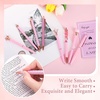 image:imageDAIKOYE 10 Pcs Ballpoint Pens Set Party Favors for Kids Pink Gifts Pink Pens for Women Girls Office Supplies School Supplies Black Ink Metal Crystal Diamond PensPink