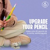 image:imageGyre amp Gimble Textured Silicone Pencil Sleeves for Kids amp Adults For Quiet amp Calm Fidgeting Fits Mechanical Pencils  4 Grips 2 PencilsSchoolyard