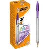 image:imageBIC Cristal Fun Ballpoint Pens with 5 Assorted Ink Colours Wide Point 16 mm Pack of 10Purple