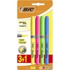 image:imageBIC Grip Highlighters  YellowBlueGreenPink Pack of 4multicolor
