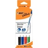 image:imageBIC Velleda 1721 Whiteboard Markers  Assorted Colours Pack of 4 Dry Erase Pens for School or OfficeAssorted