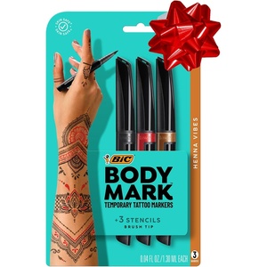 image:imageBIC BodyMark Temporary Tattoo Marker Henna Vibes Assorted Colors 3Count  Amazon Vine