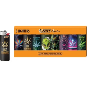 image:imageBIC Maxi Special Edition Pocket Lighters Safe and Reliable 8Pack