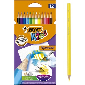 image:imageBic Kids Aquacouleur Colouring Pencils 12 Pack