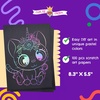 image:imageCHALKY CROWN  Black Scratch Art Paper Rainbow Scratch Paper Art Set  Art Paper Rainbow Paper  Scratch Pad