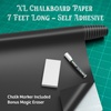 image:imageCHALKY CROWN  Chalkboard Contact Paper  Chalkboard Paper Roll Peel amp Stick Black Contact Paper  Wallpaper Stick amp Peel Chalkboard Paper for Wall 7 Feet