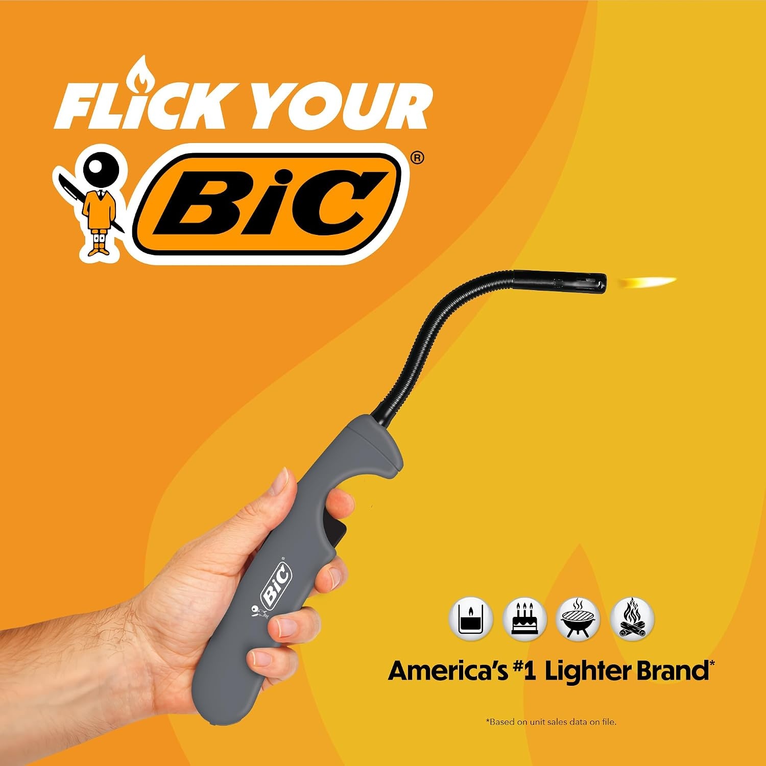 image:imageBIC MultiPurpose Classic and Flex Lighters 4Pack Assorted Colors