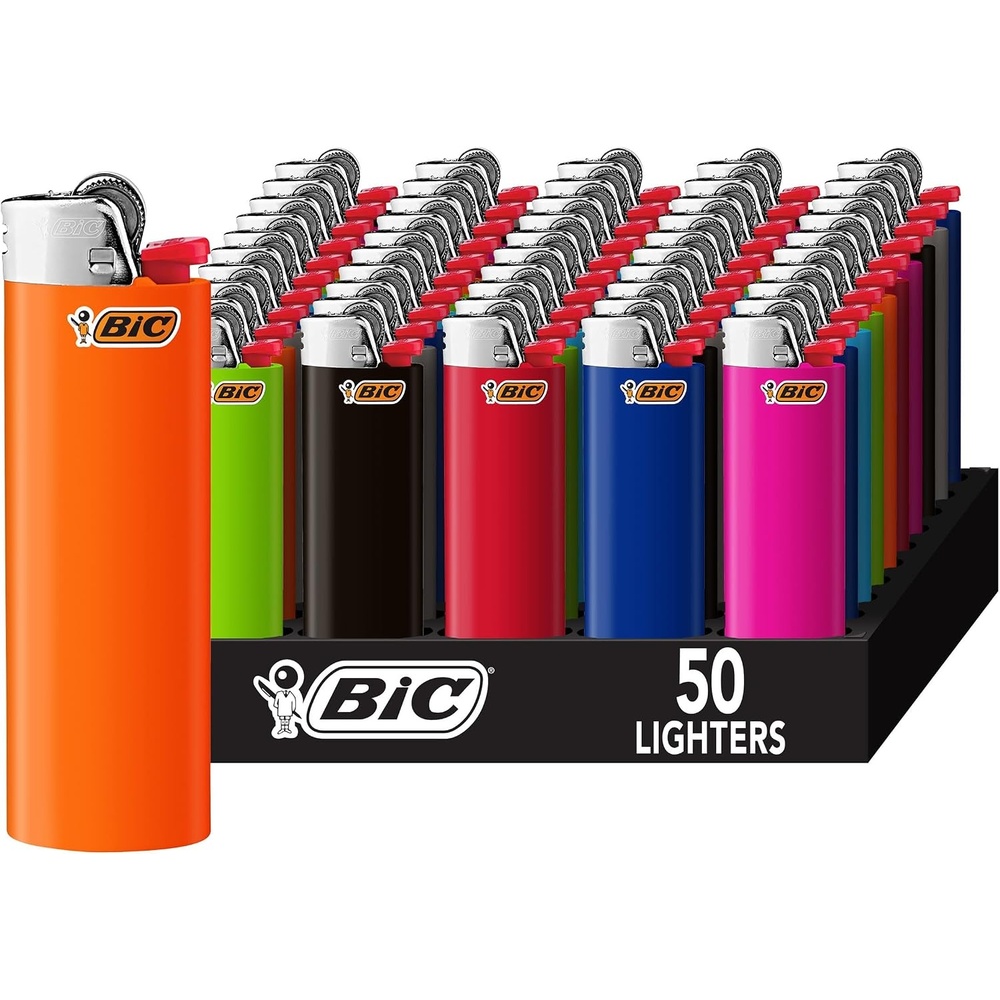 image:imageBIC Classic Lighter Assorted Colors 50Count Tray Assortment May Vary