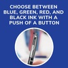 image:imageBIC 4 Color Grip Retractable Ballpoint Pen 12Count LongLasting Ink